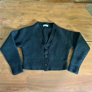 BABATON Aritzia Irving Black Cropped Cardigan